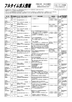 一覧表フルタイム1月28日発行[PDF：478KB]