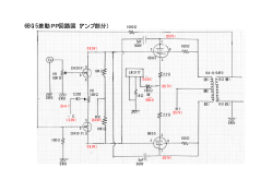 6BQ5差動PP回路図（アンプ部分）