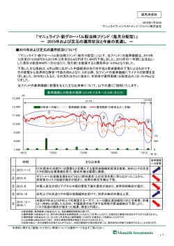 「マニュライフ・新グローバル配当株ファンド（毎月分配型）」 ～ 2015年