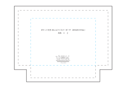 ポケット付き 20cmファスナーポーチ（2016/01/31Ver.） 内布 &times; 2 No.005