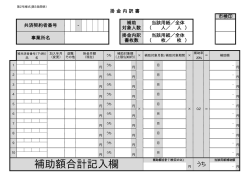 補助額合計記入欄