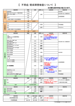 【 不育症/着床障害検査について 】