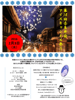 第17回奈良井宿 アイスキャンドル祭り