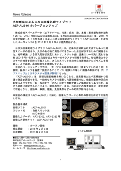 光切断法による 3 次元画像処理ライブラリ AZP-ALS