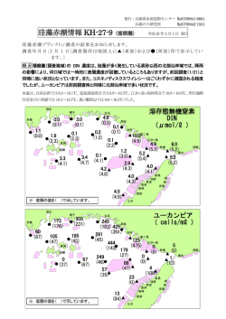 珪藻赤潮情報2709号 - 兵庫県立農林水産技術総合センター 水産技術