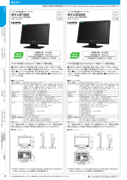 ワイド19V型カラーモニター WV