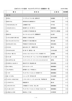 マルチメディアデイジー図書（2016年1月現在）