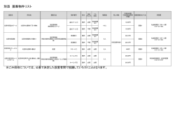 別添 募集物件リスト