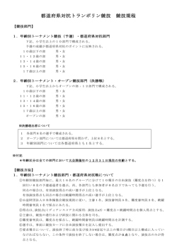 都道府県ルール - 日本体操協会