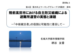 柄谷委員資料 - 内閣府防災担当
