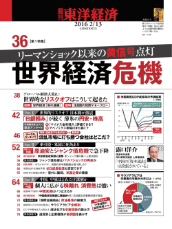 リーマンショック以来の 黄信号点灯 36
