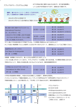 詳細のチラシ  - Apprez Academy