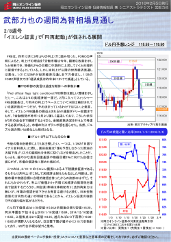 武部力也の週間為替相場見通し