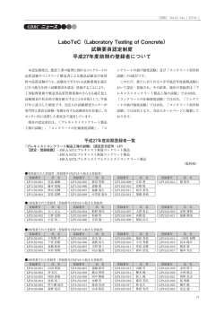 試験要員認定制度 平成27年度前期の登録者について