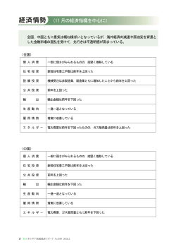 経済情勢（11 月の経済指標を中心に）