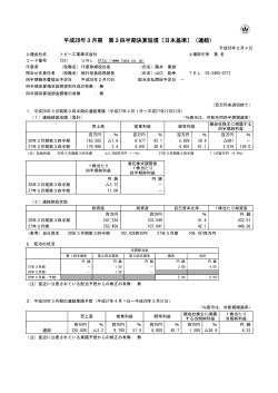 平成28年3月期 第3四半期決算短信〔日本基準〕（連結）