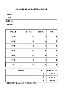 ＊欄が足らない場合は、コピーしてお使いください 段 A ・ B ・ C 段 A ・ B