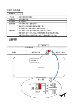 別表2 物件調書3 壬生駅東口広場