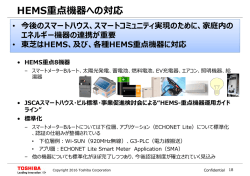 HEMS重点機器への対応