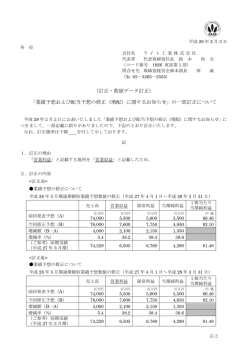 業績予想および配当予想の修正（増配）に関するお知らせ