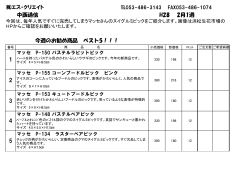 中西通信 H28 2月1週 エス・クリエイ 2