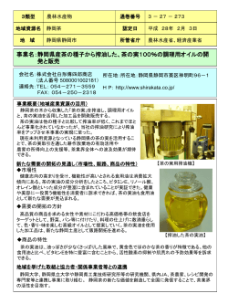 静岡県産茶の種子から搾油した、茶の実100％の調理用