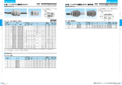 圧型/ノックアウ ト接続用コネクタ ー管用平行おねじ付き