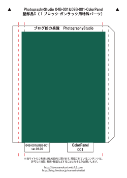ブログ鉛の兵隊 PhotographyStudio ColorPanel 001