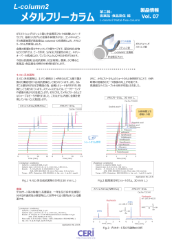 製品情報 L-column2メタルフリーカラム第二報