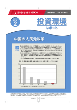 中国の人民元改革 - 野村アセットマネジメント