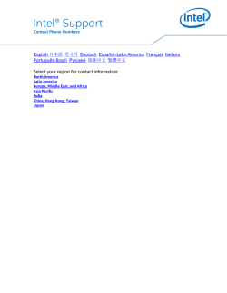 Intel&reg; Support