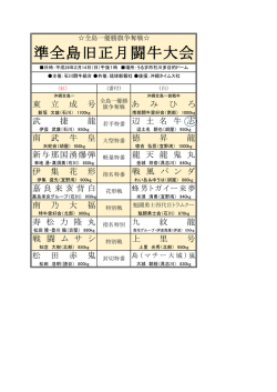 準全島旧正月闘牛大会