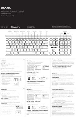 Multi-Sync Aluminum Keyboard User Manual