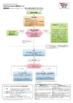 AHAガイドライン2015 Interim【暫定コース】用BLS