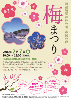 H28.2 市民の森 梅まつりチラシ