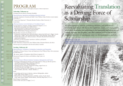 Reevaluating Translation as a Driving Force of Scholarship