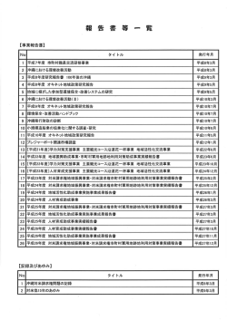 朝 告 書 等 一 覧 - 沖縄県対米請求権事業協会