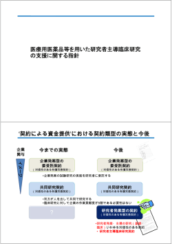 医療用医薬品等を用いた研究者主導臨床研究 の支援に関する指針