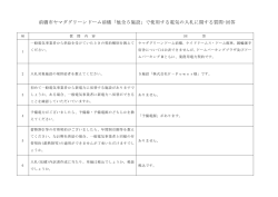 質問・回答 - 前橋市