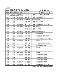 協会名： 東北石綿アセスメント協会