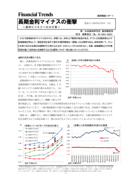 長期金利マイナスの衝撃 ～運用ビジネスへの大打撃