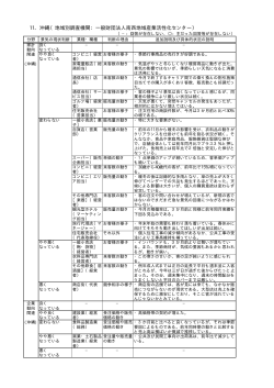 11．沖縄（地域別調査機関：一般財団法人南西地域産業活性化センター）