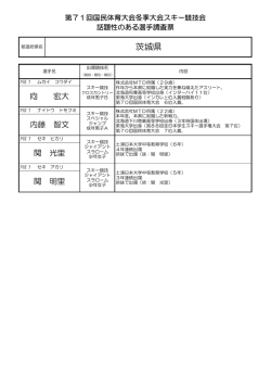 茨城県 - 日本体育協会