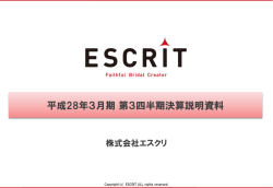 決算説明資料