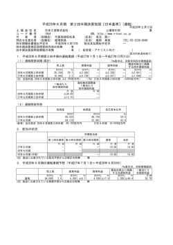 平成28年6月期 第2四半期決算短信〔日本基準〕(連結)