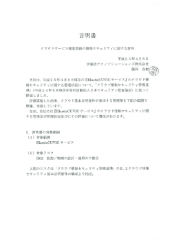 言明書