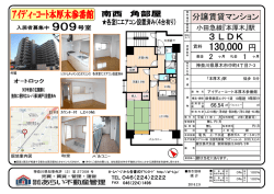 分譲賃貸マンション 66.54   3LDK 東南角部屋 入居者募集です！