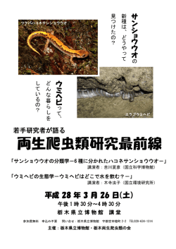 両生爬虫類研究最前線