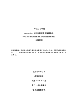 公募要領（PDF形式：299KB） - 資源エネルギー庁