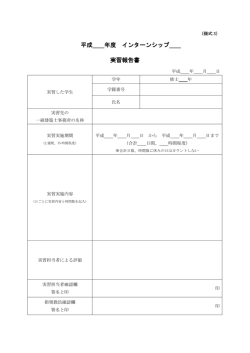 様式3実習報告書(pdf形式)